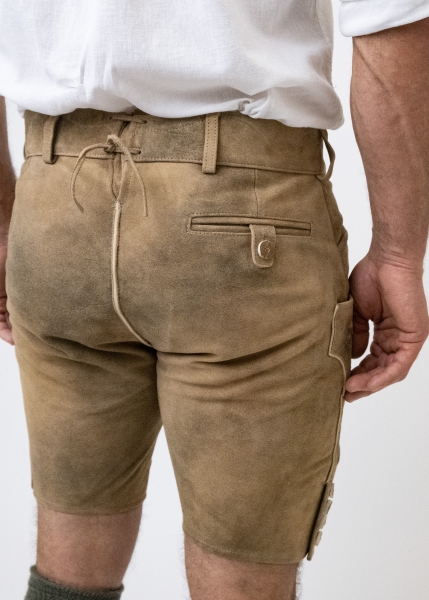 Lederhose "Reinheitsgebot" - hellbraun